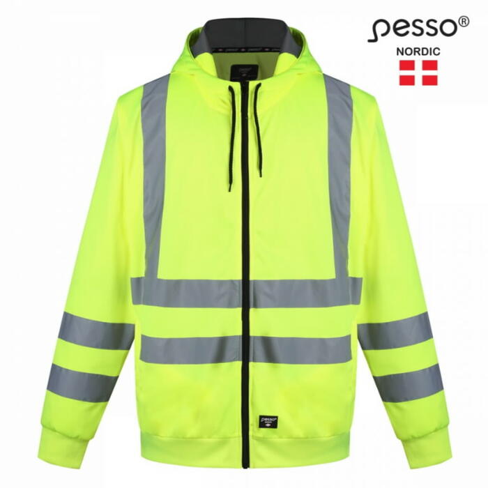 Pesso FL03G_L Hi-vis jaka ar kapuci
