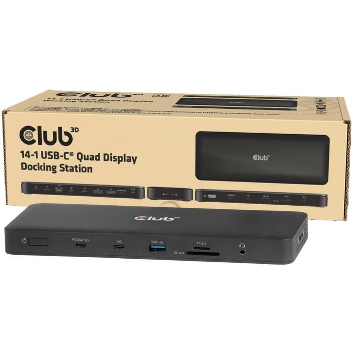 Club3D dokstacija CSV-2540 14in1, 150W, 8K