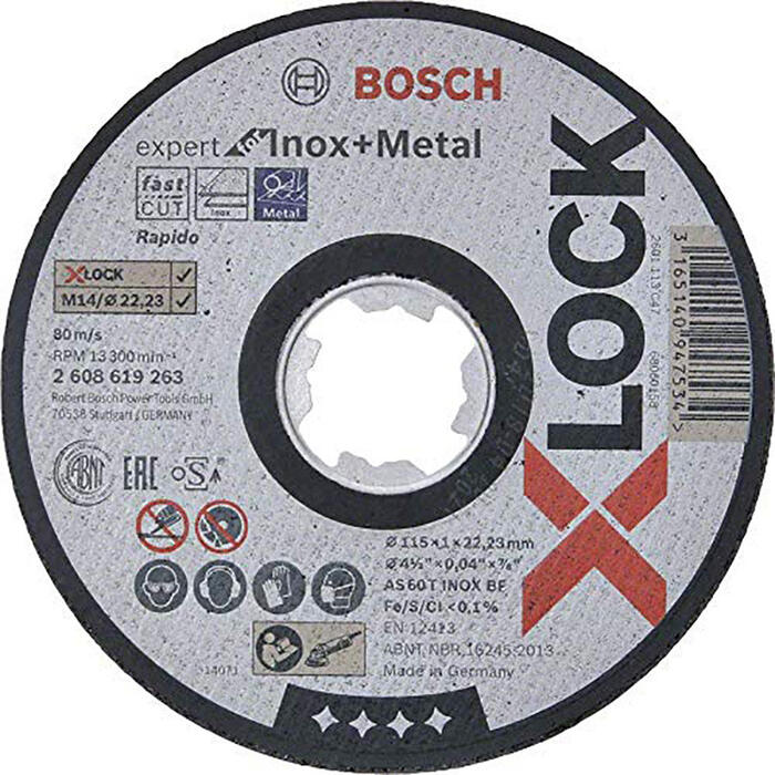 X-LOCK abrazīvais disks Expert Inox+Metal 2608619263