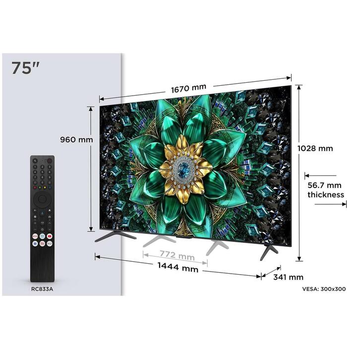 TCL televizors 75Q6C 75" 4K Ultra