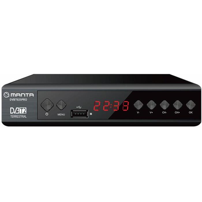 Manta Digitālais uztvērējs DVBT025PRO, 110-240V, 2xHDMI