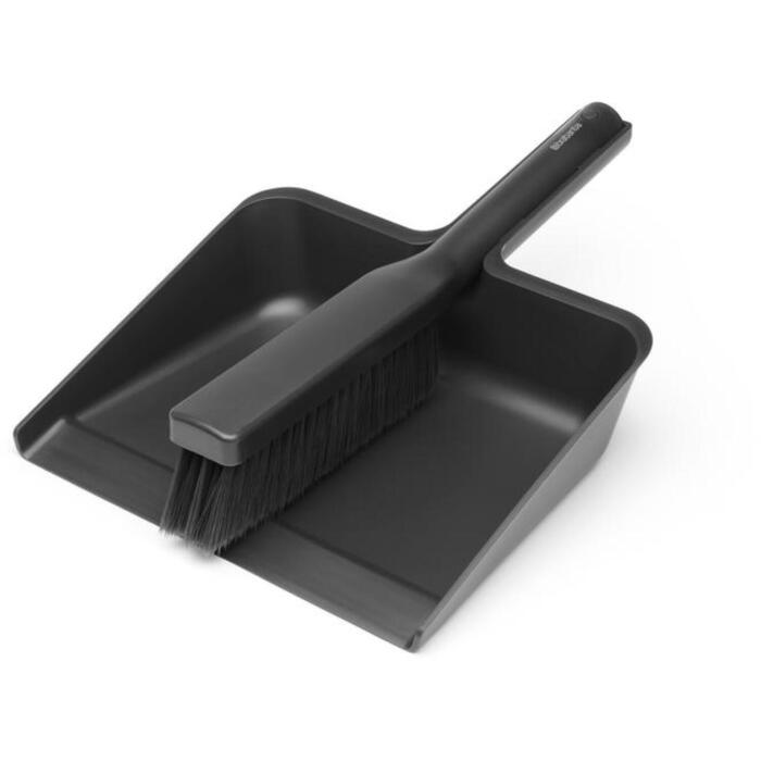 BRABANTIA slaucīšanas komplekts, birste un šaufele, dark grey (234163)
