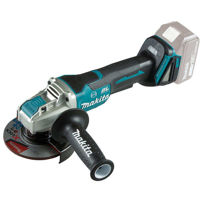 Аккумуляторная угловая шлифовальная машина LXT 125mm 18V, X-LOCK DGA520ZX1 MAKITA (DGA520ZX1)