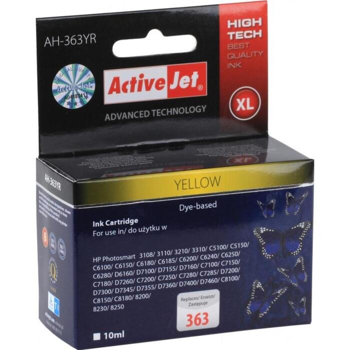 Activejet Tintes kārtridžs AH-363YR, 10 ml