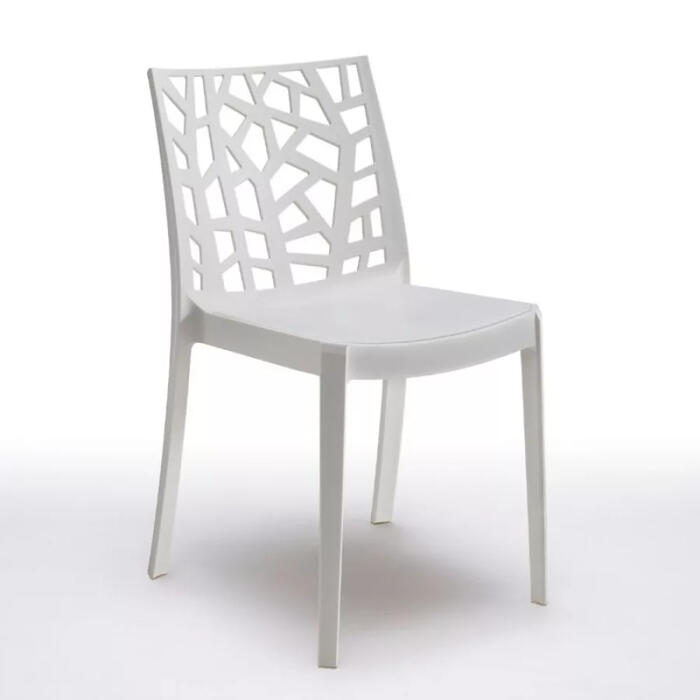 Bica Садовый стул Matrix 16352, 47x55x82см, 46см, 110кг, полипропилен, штабелируемый, белый (16352)
