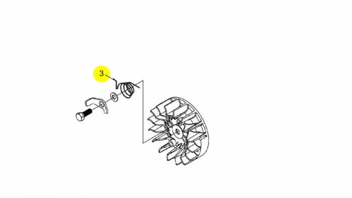 Atspere sunītim 352S/389S/390S/452S/490, CS-390, ECHO, V452000870