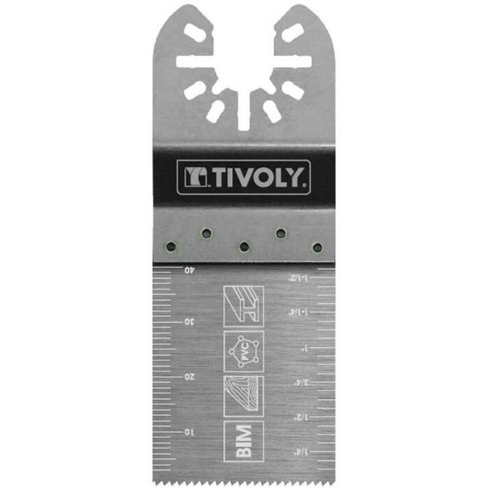 Daudzfunkcionāls zāģa asmens 34x40mm, BiM, kokam, plastmasas un metāla; XT512120003 TIVOLY (XT512120003)