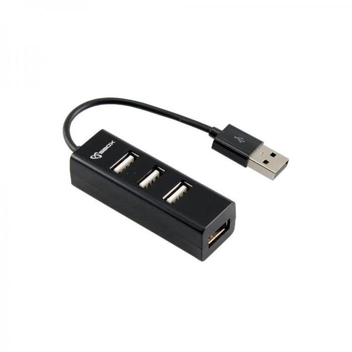 Sbox USB centrmezgls H-204, 4 porti