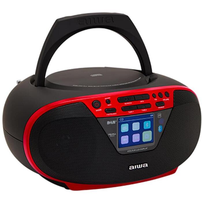 Aiwa BBTU-500DAB/RD boombox sistēma, 2,4&quot