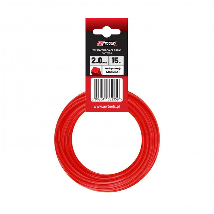 Kvadrātveida zāles pļāvēja aukla, 1.6mm
