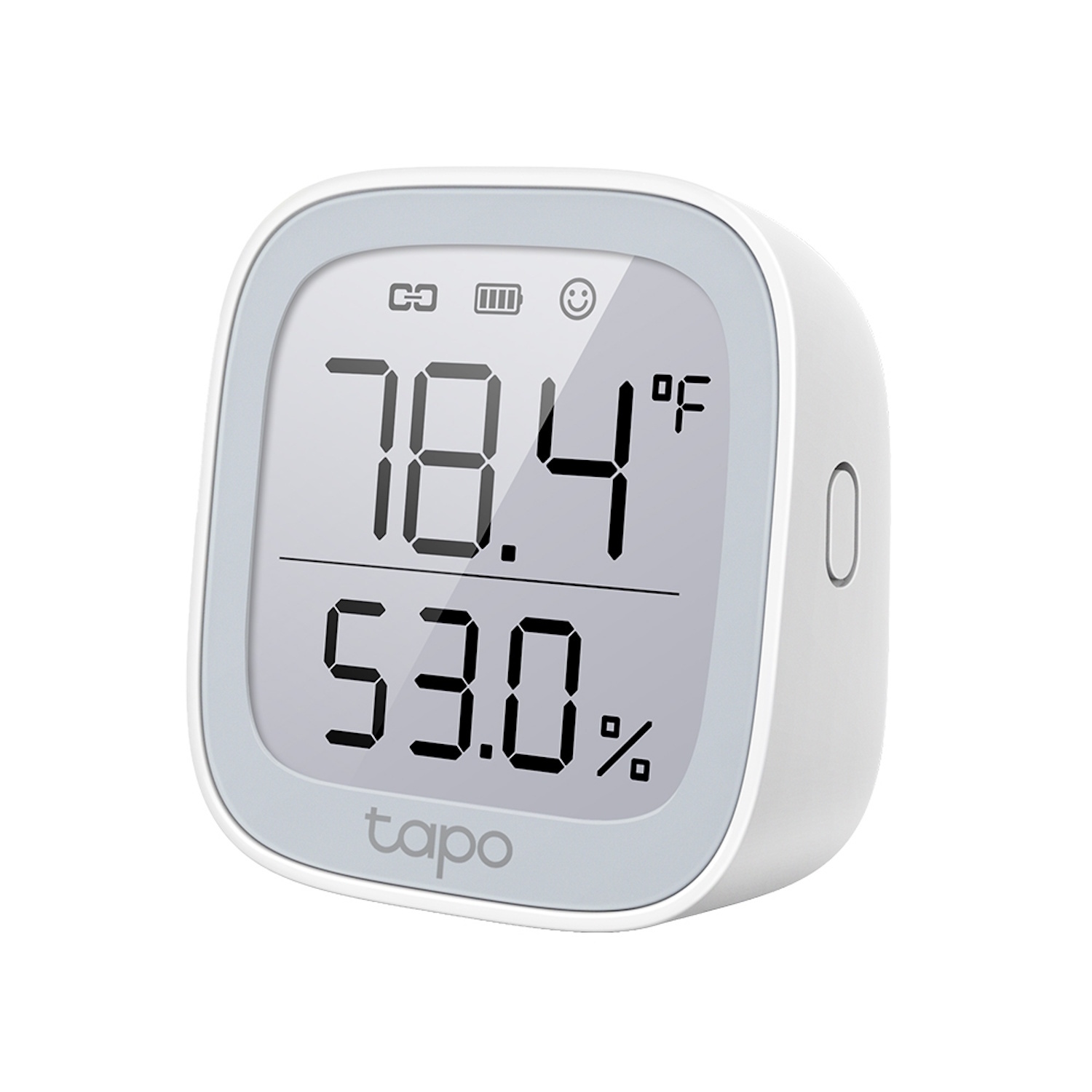 TP-LINK Tapo T315 монитор температуры и влажности, 2.7" E-ink дисплей, 868/922 МГц, ±0.3°C, ±3%RH, 2s обновление, Sub-1G (TAPOT315)