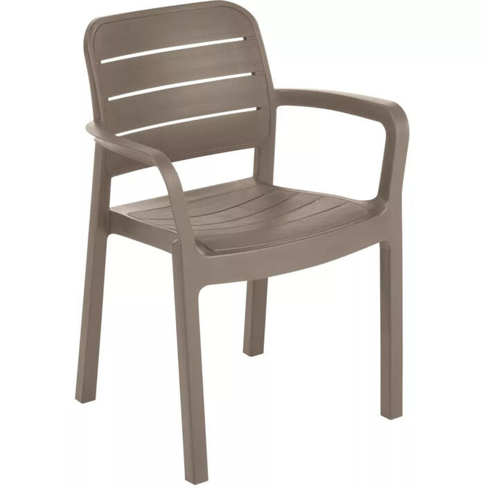 Keter Tisara садовый стул, 29199557587, 53x58x83см, 3кг, подлокотники, устойчив к УФ (29199557587)