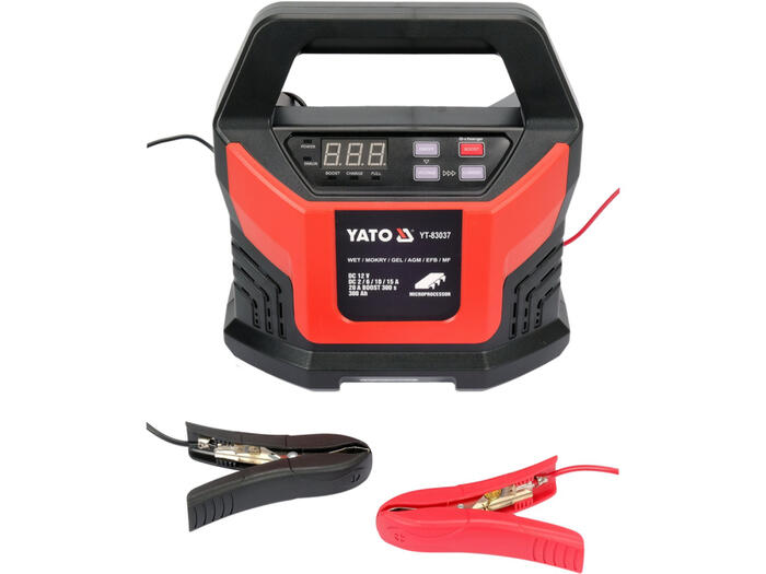 Yato YT-83037 elektroniskais akumulatoru lādētājs, 12V