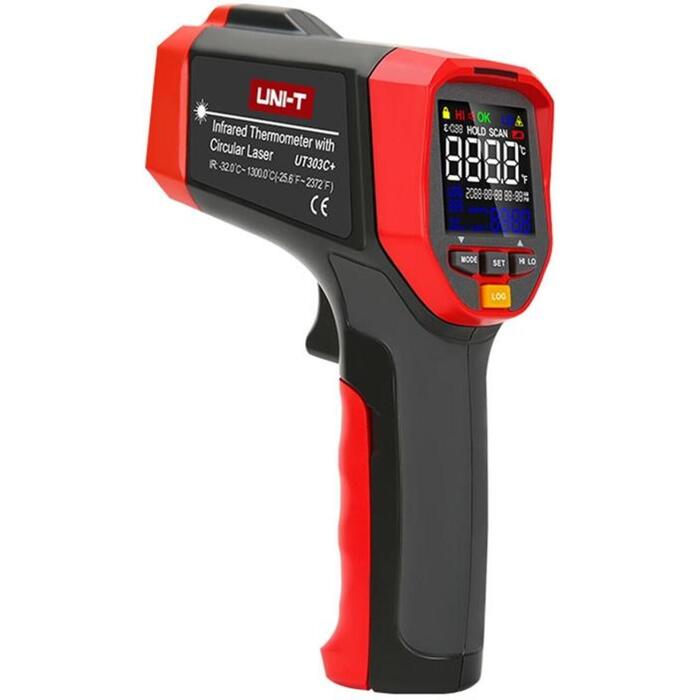 Uni-T Infrasarkanais Termometrs UT303C+, -32°C 1300°C