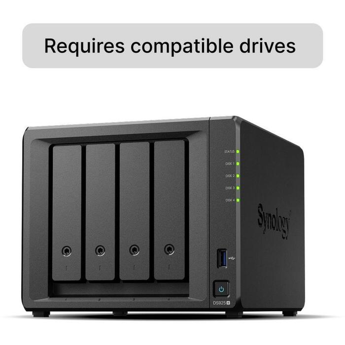 Synology NAS uzglabāšanas tornis DS925+, 4GB