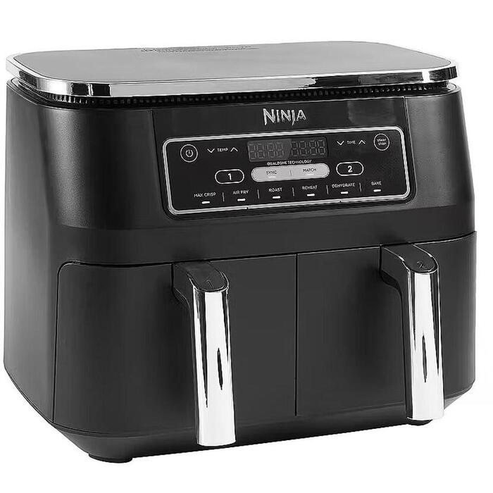 Ninja AF300EU karstā gaisa fritieris, 7.6L, 2470W, 6 programmas, 40-240°C, melns (AF300EU)