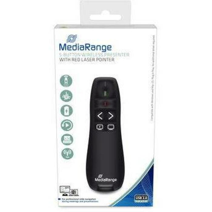 Mediarange Prezentētājs MROS220, 5 pogas, bezvadu