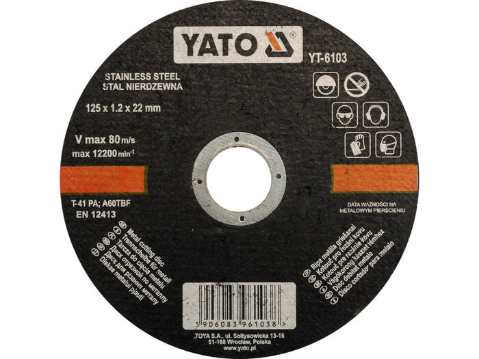 Yato Griezējdisks YT-6103, 125mm, 1.2mm