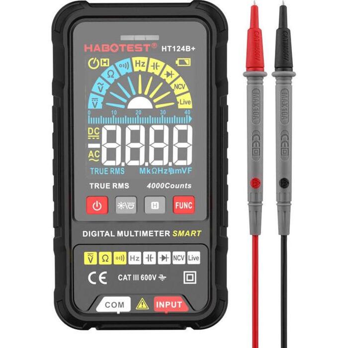 Habotest HT124B+ Digitālais universālais multimetrs, 4000