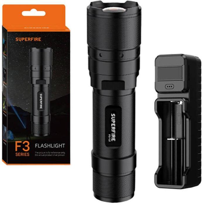Superfire F3-L2, 570lm, 260m, 5 režīmi