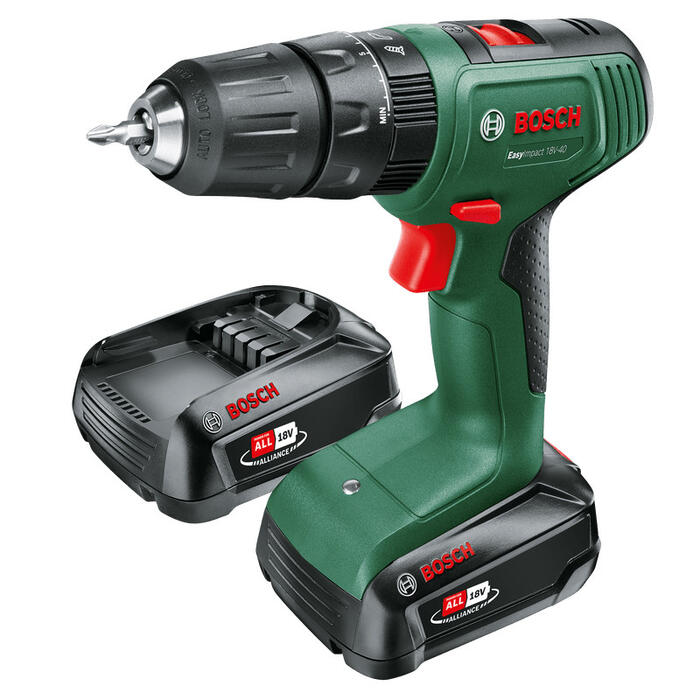 Akumulatora urbjmašīna EasyImpact 18V-40 (2x 2,0Ah) 06039D8108 BOSCH (06039D8108)