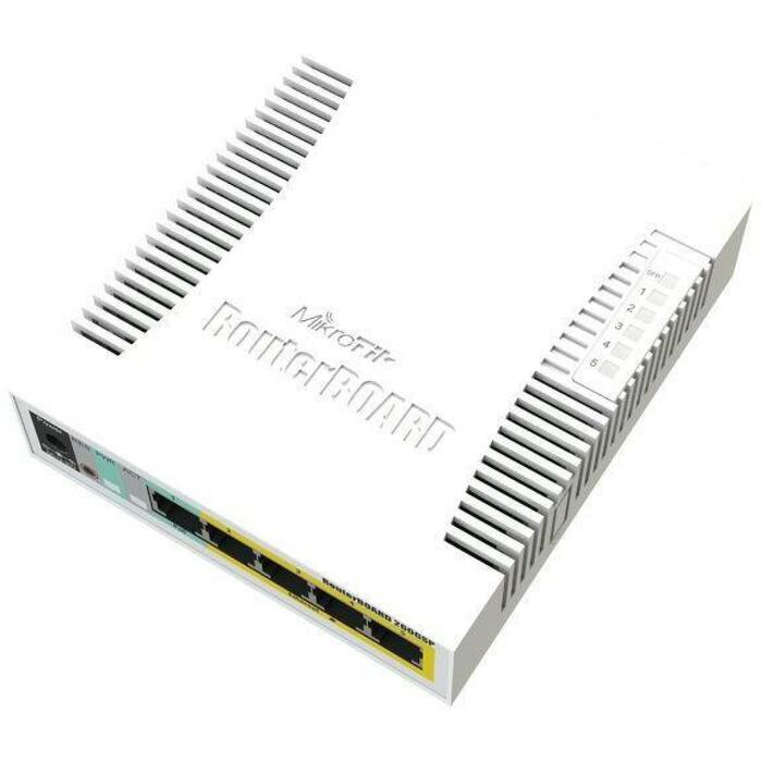 Mikrotik CSS106-1G-4P-1S pārvaldāms komutators, 5 Gigabit
