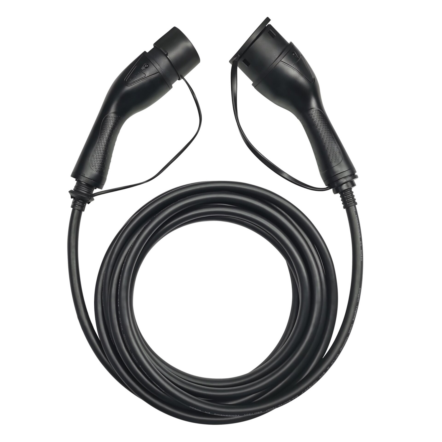 EVCharge AUX165T2 кабель для зарядки, тип 2 на тип 2, 11 кВт, 16А, 3 фазы, 5 м, IP55, CE, черный (AUX165T2)