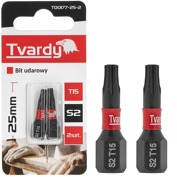 GEKO Ietekmes skrūvgrieža uzgaļi T15 25mm