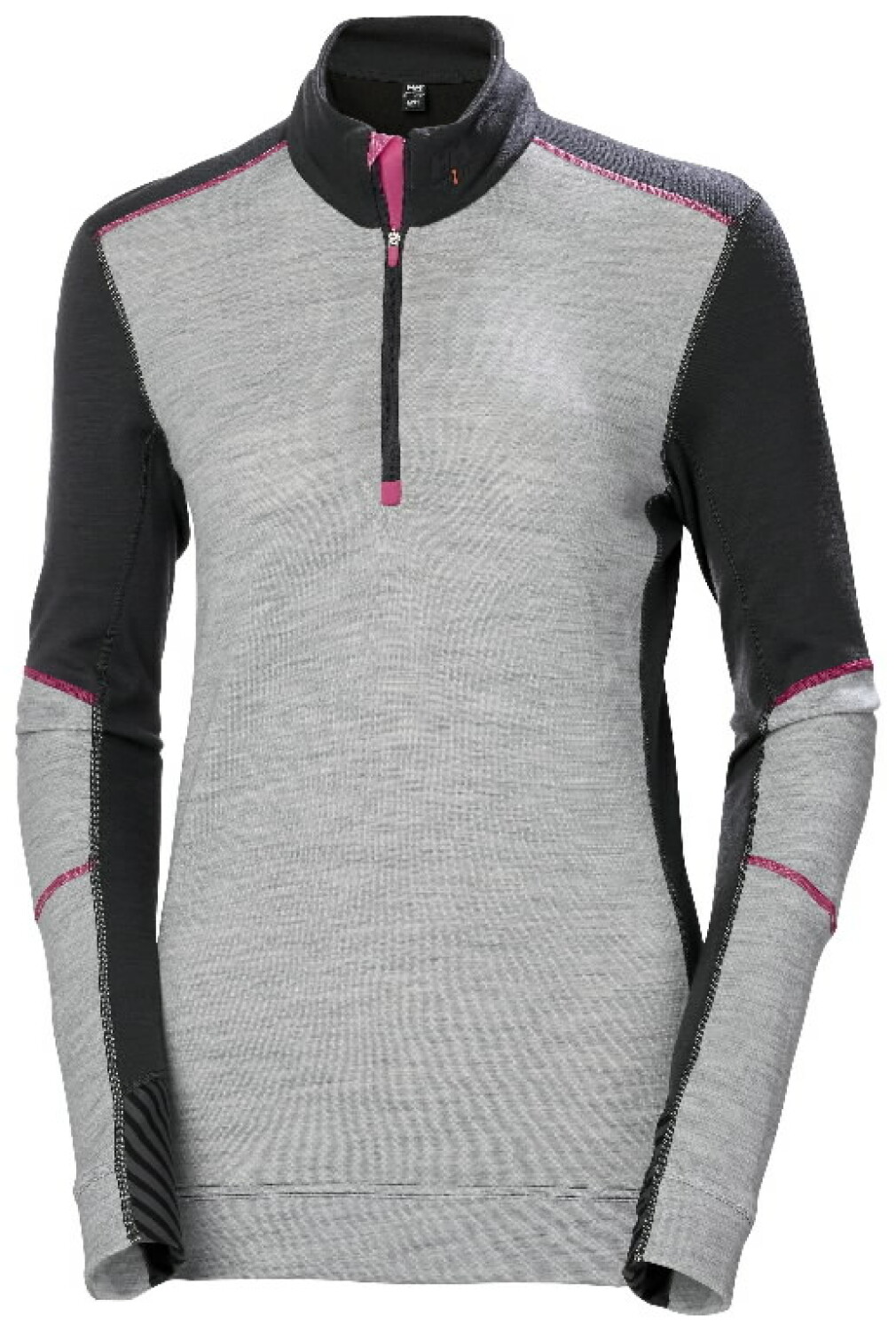 Helly Hansen термобелье рубашка Lifa Merino Half Zip 75210_959-L, женская, L, серый/черный, 57% шерсть мериноса, 43% полипропилен (75210_959-L)