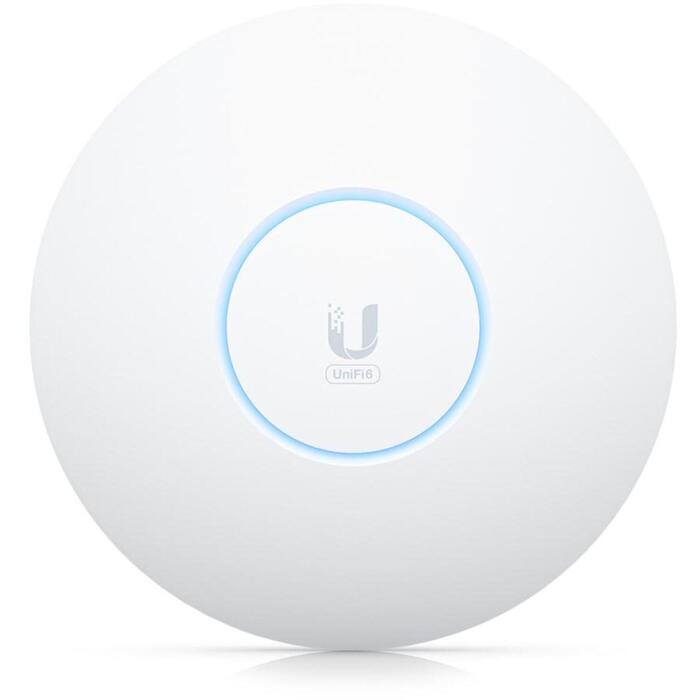 Ubiquiti bezvadu piekļuves punkts U6-Enterprise, 4800 Mbit/s, 44-57 V, 22 W, 1xRJ-45, WPA3, 6 dBi (U6-Enterprise)