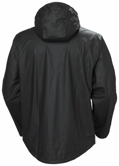 Helly Hansen Дождевик VOSS 70180_990-XL, 0.578 кг, черный, XL, 100% полиэстер, PU покрытие, водонепроницаемый, складной капюшон (70180_990-XL)