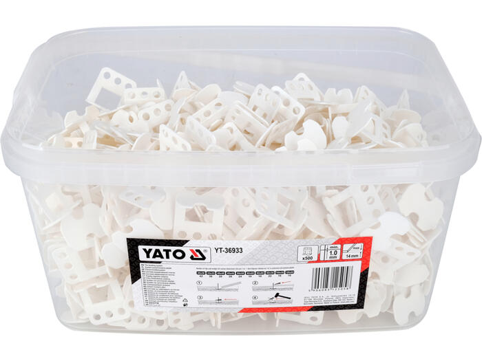 Yato flīžu līdzināšanas klipši YT-36933, 500