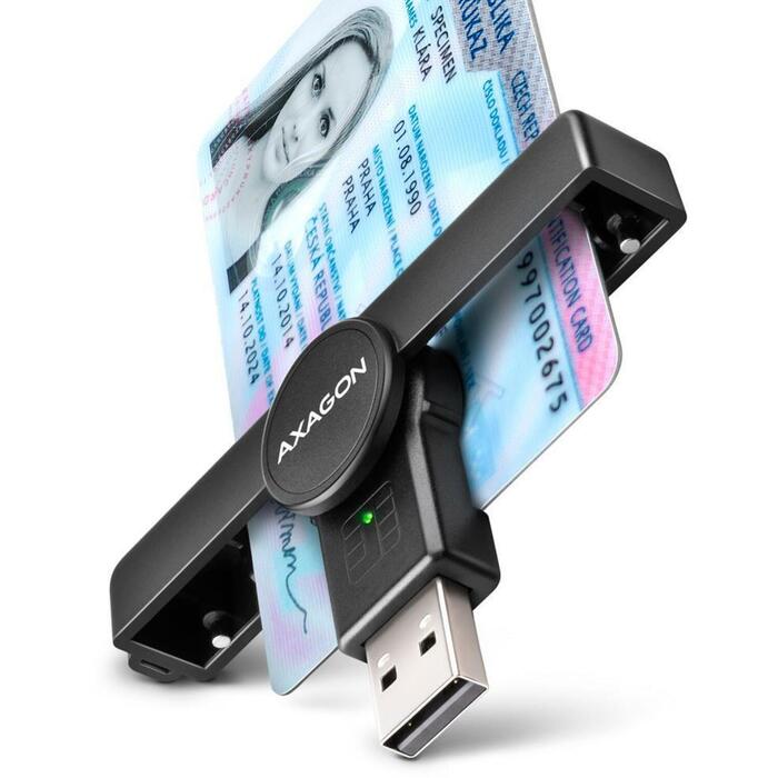 Axagon karšu lasītājs CRE-SMPA, USB 2