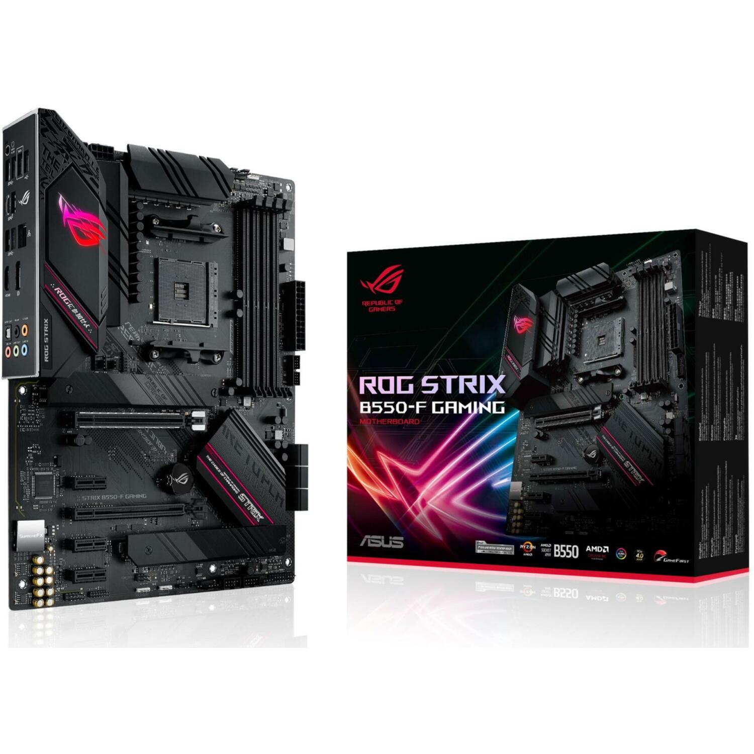 Asus Компьютерные компоненты ROGSTRIXB550-FGAMING AM4, PCIe 4.0, 128 ГБ DDR4, 2 M.2, 7 PCI, 2.5 Gb Ethernet, 7.1 аудио (ROGSTRIXB550-FGAMING)