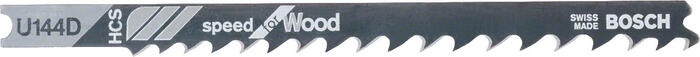 3 figūrzāģa asmeņi U 144 D, Figūrzāģiem FIGŪRZĀĢA ASMENS U 144 D SPEED FOR WOOD, 2608630568, BOSCH (2608630568)