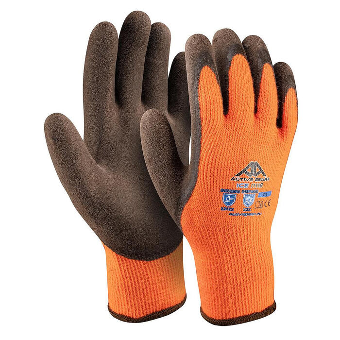 Siltie cimdi ar lateksa pārklājumu, ICE I1120, 9/L (I1119)