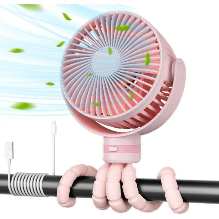 Momcozy PF01 ratiņu ventilators PF001-PK10BA-A, rozā