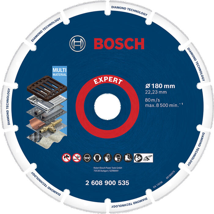 Dimanta disks Metalālam 180x22.23mm, Lielām