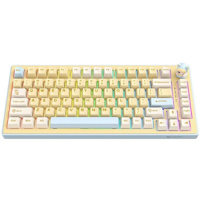 Onikuma MT707 spēļu klaviatūra, dzeltena, 81