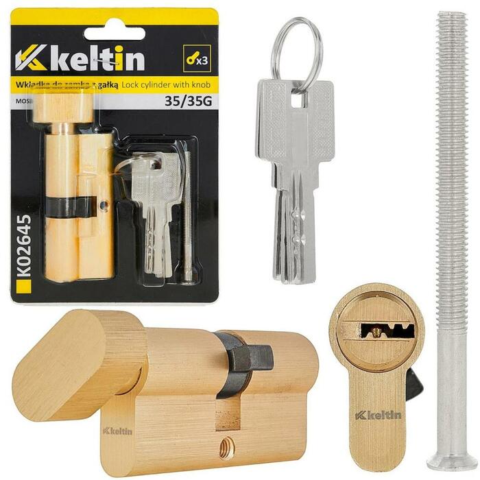Keltin Slēdzenes cilindrs ar slēdzi 35/35k
