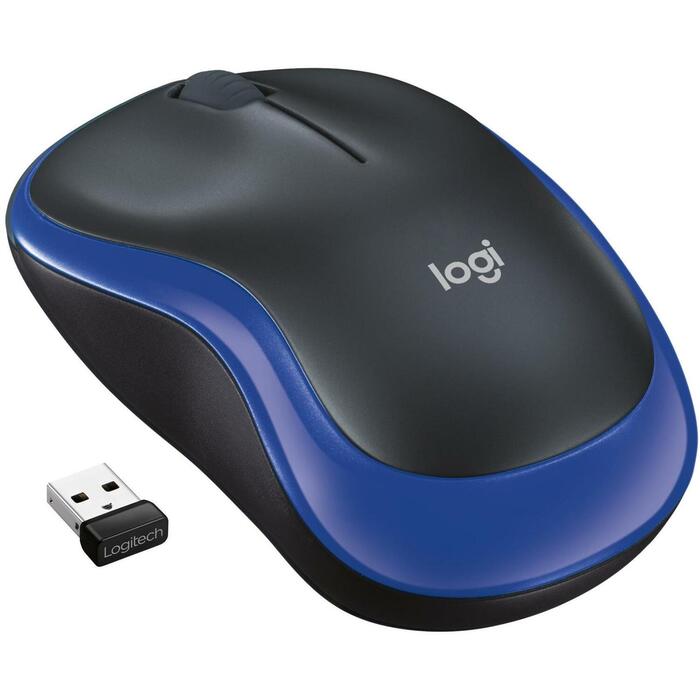 Logitech USB datorpele M185/BLUE 910-002236, 1000