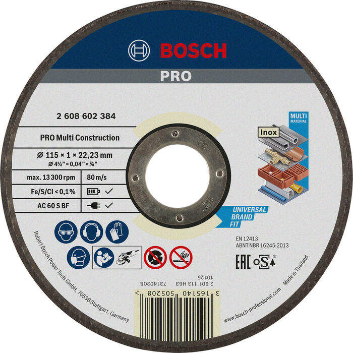 Griešanas disks Rapido Multi Constr 115