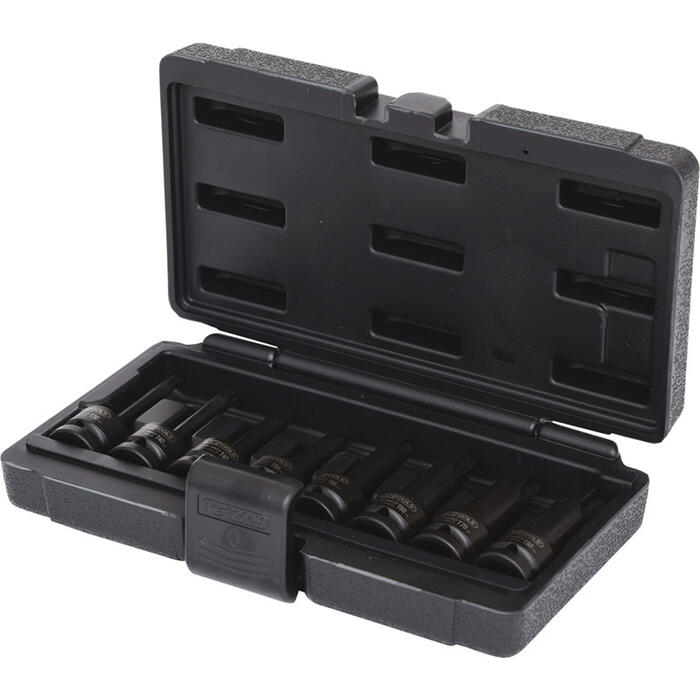 Torx tipa triecienmuciņu komplekts 1/2" T30-T80
