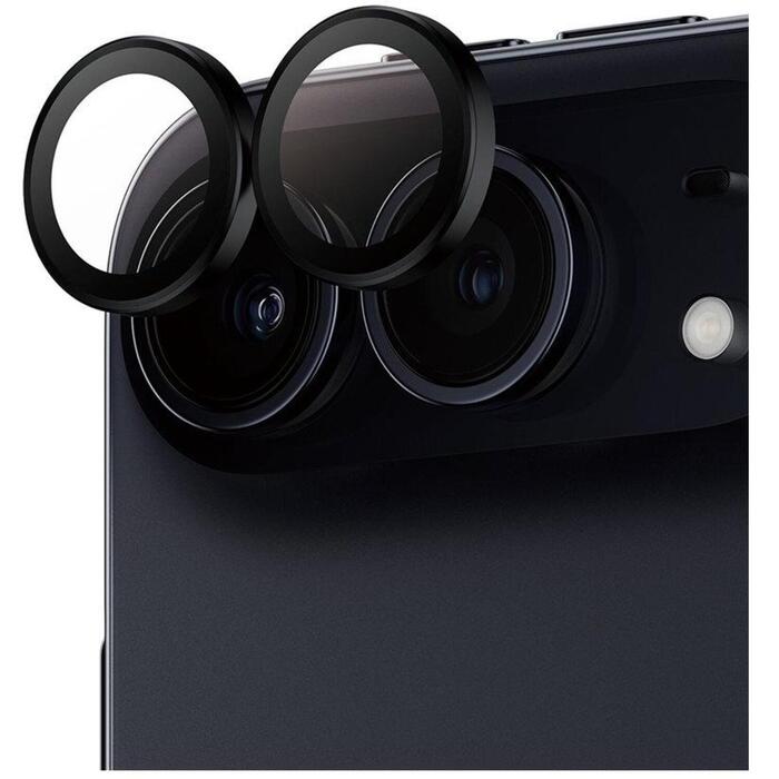 PanzerGlass Hoops | Camera Lens | Apple | iPhone Duo | Metal/Silicone | Black (PG70130)