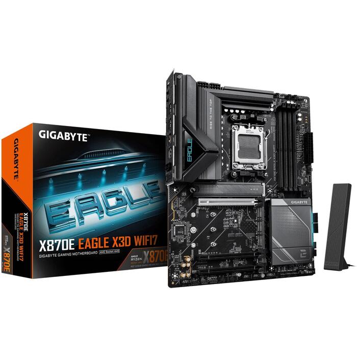 Mainboard|GIGABYTE|AMD X870E|Socket AM5|ATX|RAM DDR5-SDRAM|4xSlots|Wi-Fi Yes|Bluetooth Yes|4xNumber