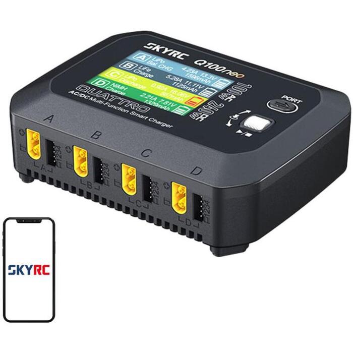 SkyRC Q100neo SK-100223-01, 4 kanālu lādētājs