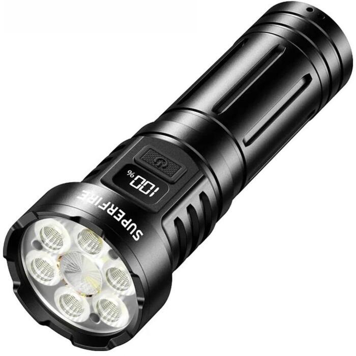 Superfire L24 USB-C lukturis, 7 LED