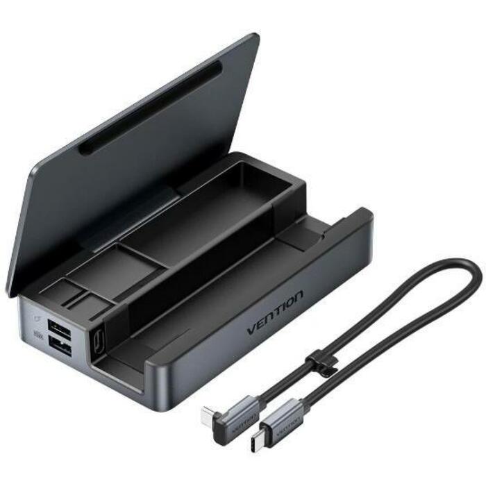 Vention док-станция 9-в-1 TPZH0, 1xHDMI, 1xRJ45, 3xUSB-C, 2xUSB 2.0, 2xUSB 3.2, серый (TPZH0)