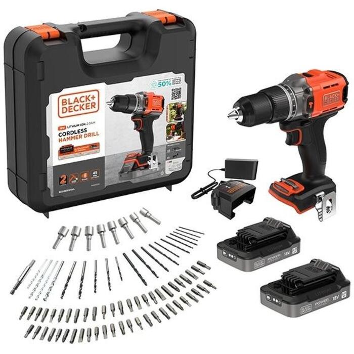 Black Decker triecienurbjmašīna BCD383D2XKA-QW, 18V, 2x18V