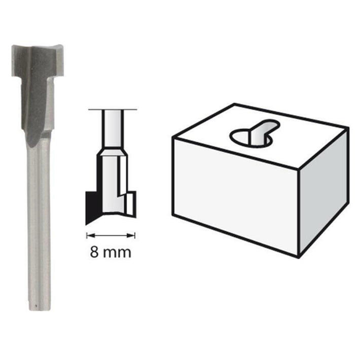 HSS frēze. D=8,0, 1 gab. 26150655JA DREMEL (26150655JA)